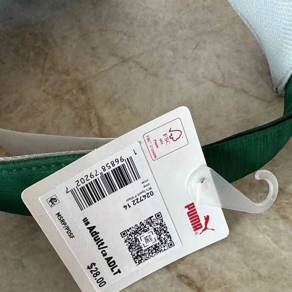 NWT W PUMA SPORT VISOR in green - Picture 2 of 4